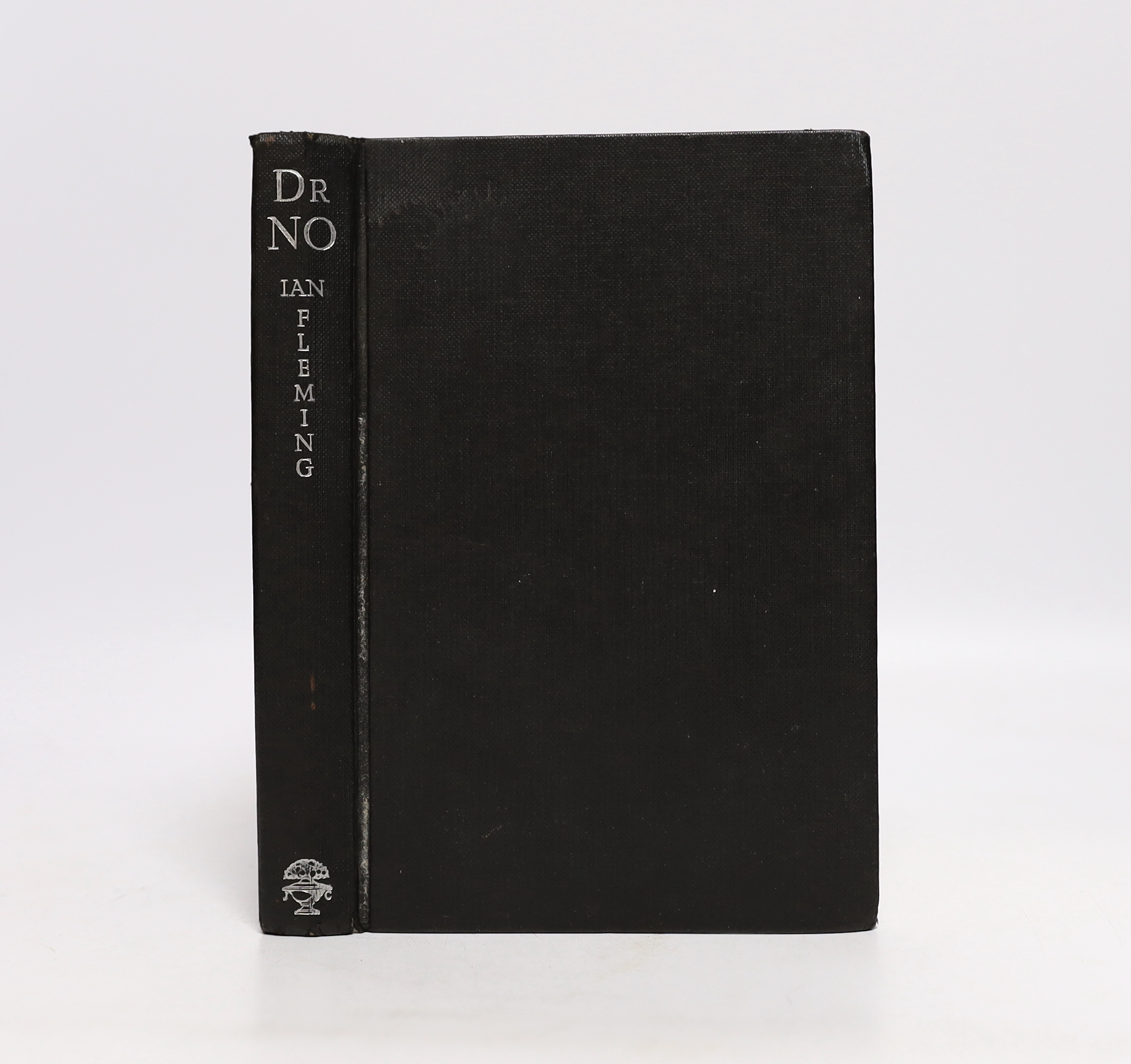 Fleming, Ian - Diamonds Are Forever, 1st edition, remainder copy, outside bound by others in yellow cloth (spine and boards spotted, front board stamped Ex Libris), 8vo, in an unclipped d/j, (leaves trimmed to 182 x122mm